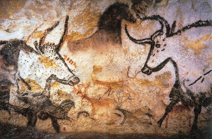 Cave paintings from Lascaux in France