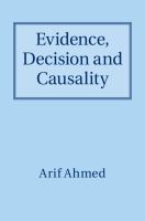 Front cover Ahmed evidence decision and Causality