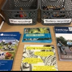 Recycling baskets in the Faculty
