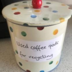 Coffee pod recycling tin
