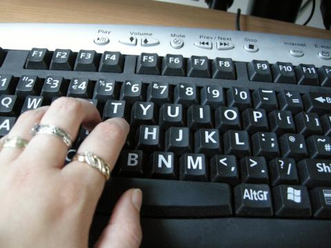 Photo of computer keyboard